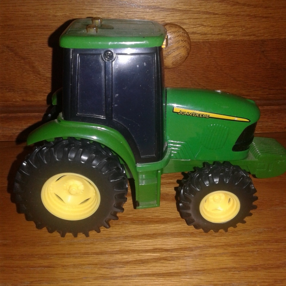John Deere Tractor Push Toy - Picture 1 of 8